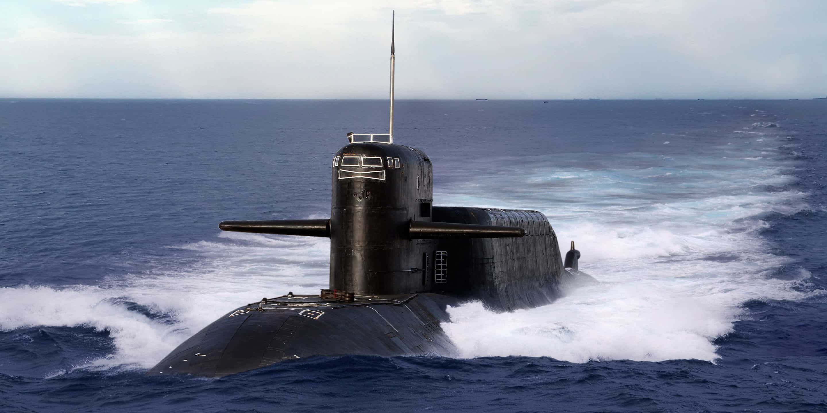 Defense submarine with advanced sea domain technology underwater Defense submarine with advanced sea domain technology underwater